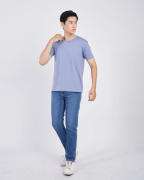 Áo Thun Nam Modal Trơn 2033 Xanh Hoa Bắp