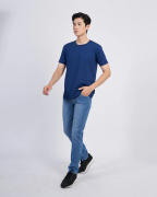 Áo Thun Nam Modal Trơn 2034 Xanh Nhạt