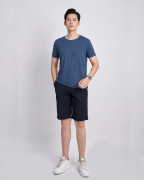 Áo Thun Nam Trơn 2048 Xanh Đậm
