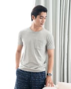 Áo Thun Nam Trơn Dáng Có Túi Ngực 4001