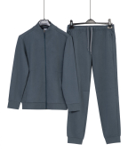 Bộ Nỉ Nam Khóa Kéo 2003 - Xám Đậm