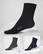 Combo 2 Đôi Tất Nam Cổ Cao Mix Màu Xanh Than, Đen 3004A