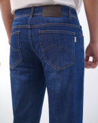 Quần Jeans Nam Màu Xanh Co Giãn 5001A