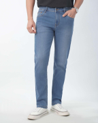 Quần Jeans Nam Màu Xanh Nhạt Co Giãn 5002A