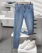 Quần Jeans Nam Màu Xanh Nhạt Co Giãn 5002A