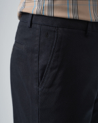 Quần Kaki Nam Dáng Slim Vân Vải Gai 4001 - Xanh Tím Than