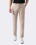Quần Kaki Nam Dáng Slim Vân Vải Gai 4001 - Be