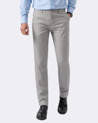 Quần Kaki Nam Dáng Slim Vân Vải Gai 4001 - Xám