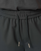 Quần Short Nam Thể Thao Vải Gân Logo Thêu Nổi 5001 - Xám