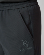 Quần Short Nam Thể Thao Vải Gân Logo Thêu Nổi 5001 - Xám