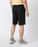 Quần Short Nam Thể Thao Vải Gân Logo Thêu Nổi 5001 - Đen