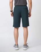 Quần Short Nam Thể Thao Vải Gân Logo Thêu Nổi 5001 - Xanh Đậm