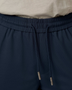 Quần Short Nam Thể Thao Vải Gân Logo Thêu Nổi 5001D Xanh Tím Than