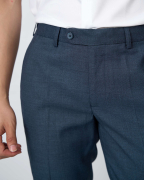 Quần Âu Nam Cạp Chun Màu Xanh Dương Đậm 5011A