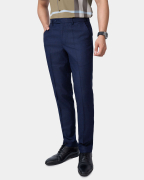 Quần Âu Nam Cạp Chun Màu Xanh Tím Than 5013A