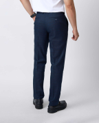 Quần Âu Nam Cạp Chun Màu Xanh Tím Than Kẻ 5015A