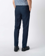 Quần Âu Nam Vải Tropical Dệt Chéo 5016 - Xanh Tím Than