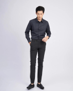 Quần Âu Nam Cạp Chun 3008 - Chì Đậm