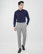 Quần Âu Nam Cạp Chun 4004 - Xám Nhạt