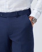 Quần Âu Nam Cạp Chun Kẻ Ô Chìm 3010