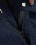 Quần Âu Nam Cạp Chun Vải Vân Gai Màu Xanh 2021A