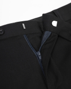 Quần Âu Nam Dáng Suông Màu Đen Trơn 2030 - Đen