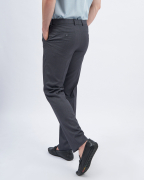 Quần Âu Nam Dáng Suông Màu Đen Trơn 2030 - Xám