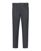 Quần Âu Nam Dáng Suông Màu Đen Trơn 2030 - Xám