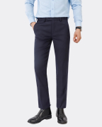 Quần Âu Nam Dáng Slim Không Chun 3008 - Xanh Tím Than