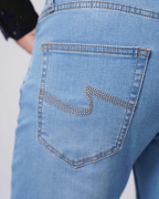 Quần Jeans Nam Basic Dáng Slim Màu Xanh Đậm 4011