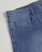 Quần Jeans Nam Basic Dáng Slim Màu Xanh Nước Biển 3010A