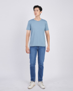 Quần Jeans Nam Basic Màu Xanh 2007C Xanh Da Trời