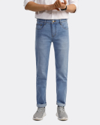 Quần Jeans Nam Basic Màu Xanh 3006D Xanh Da Trời