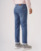 Quần Jeans Nam Basic Màu Xanh 3008