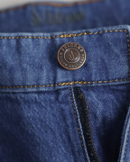 Quần Jeans Nam Basic Màu Xanh 3008