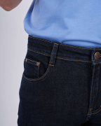 Quần Jeans Nam Basic Màu Xanh Đen 2006 - Xanh Tím Than