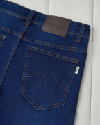 Quần Jeans Nam Dáng Regular Màu Xanh Co Giãn 5004A