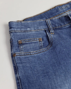 Quần Jeans Nam Dáng Slim Basic Màu Xanh 3011A