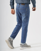 Quần Jeans Nam Dáng Slim Màu Xanh 3012A