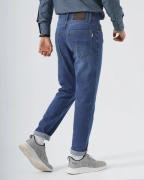 Quần Jeans Nam Dáng Slim Màu Xanh 3013A