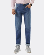 Quần Jeans Nam Dáng Slim Màu Xanh 3014A
