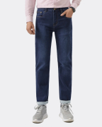 Quần Jeans Nam Dáng Slim Màu Xanh Đậm 4002A