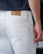 Quần Jeans Nam Dáng Slimfit Màu Trắng 4005W