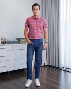 Quần Jeans Nam Dáng Slimfit Màu Xanh 4003A
