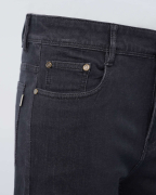 Quần Jeans Nam Dáng Suông Co Giãn Màu Đen Khói 4024 - Đen Nhạt