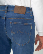 Quần Jeans Nam Dáng Suông Co Giãn Màu Xanh 4016A