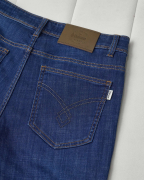 Quần Jeans Nam Dáng Suông Màu Xanh Co Giãn 5005A