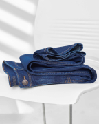 Quần Jeans Nam Dáng Suông Màu Xanh Co Giãn 5005A