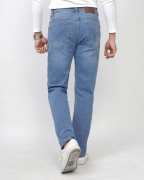 Quần Jeans Nam Dáng Suông Màu Xanh Nhạt 4017A