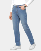 Quần Jeans Nam Dáng Suông Màu Xanh Nhạt 4017A